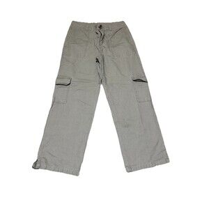 White Stag Petite Size 10seacrest Green Wide Leg Cargo Pants Women’s